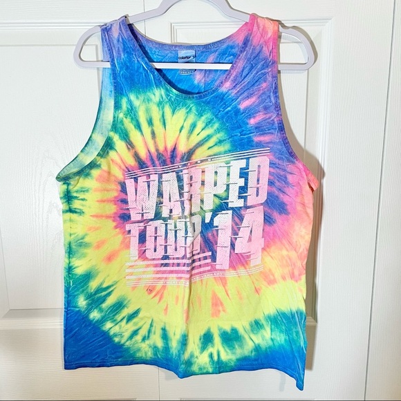 Other - Warped Tour 2014 Tie Dye Tank Top Sz Lg